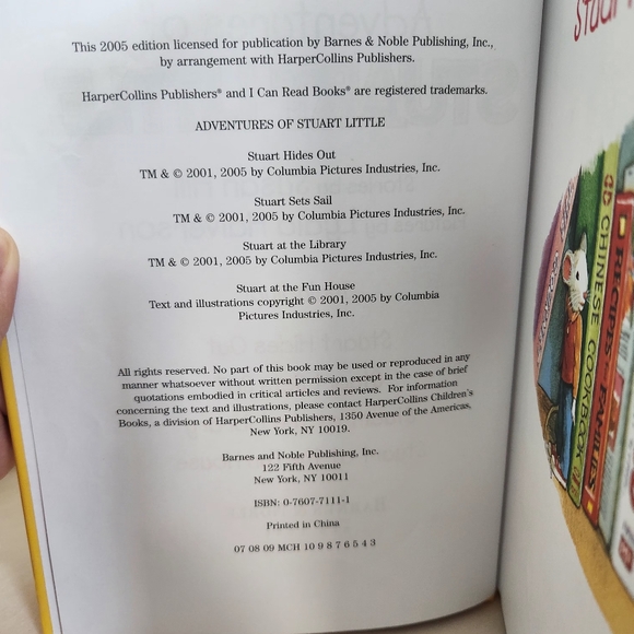 Adventures Of Stuart Little | I Can Read Book | Hardcover | 4 Stories | 128 Page - Picture 3 of 11